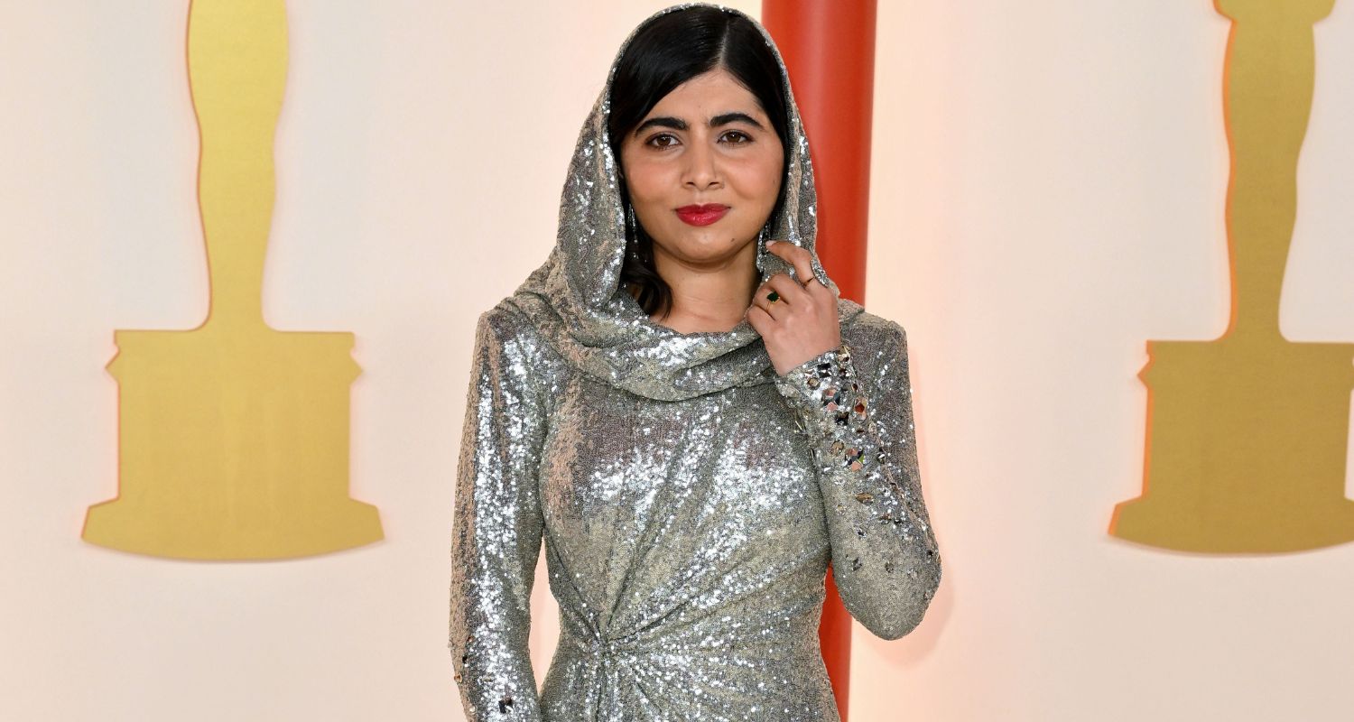 Activist Malala Yousafzai Stuns On Oscars Red Carpet In Silver Hooded Gown