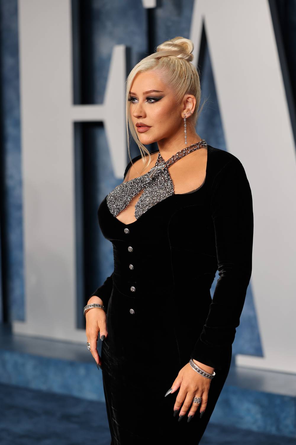 Christina Aguilera attends the 2023 Vanity Fair Oscar Party.