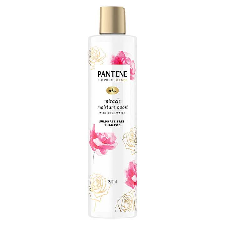 Pantene Nutrient Blends Miracle Moisture Boost Shampoowith Rosewater