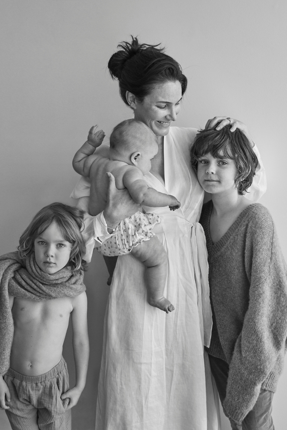 Fashion photographer Nicole Bentley with her children.