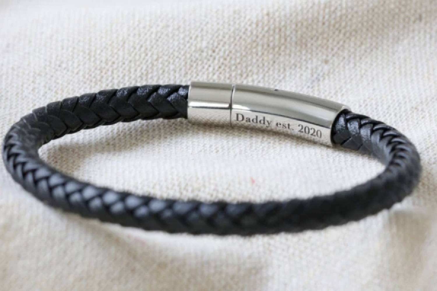 personalised father's day bracelet