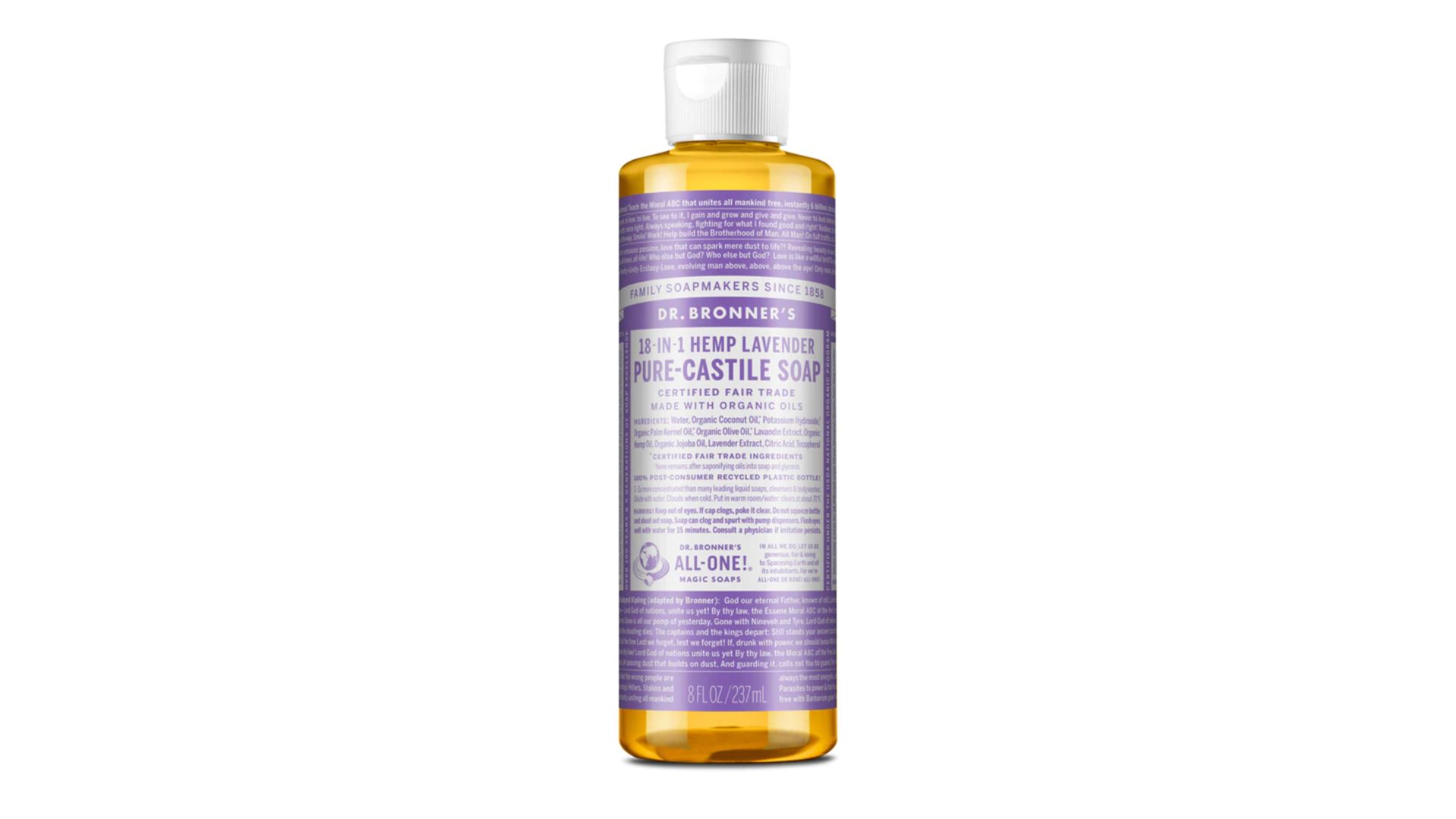 dr bronner lavendar soap