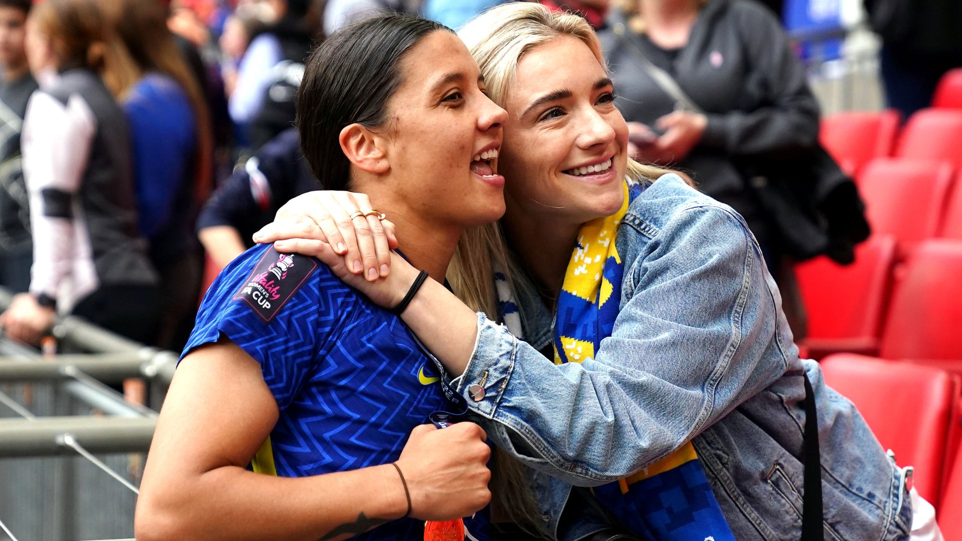 Sam Kerr Is Officially Engaged To Kristie Mewis Ft. *Huge* Diamond Ring