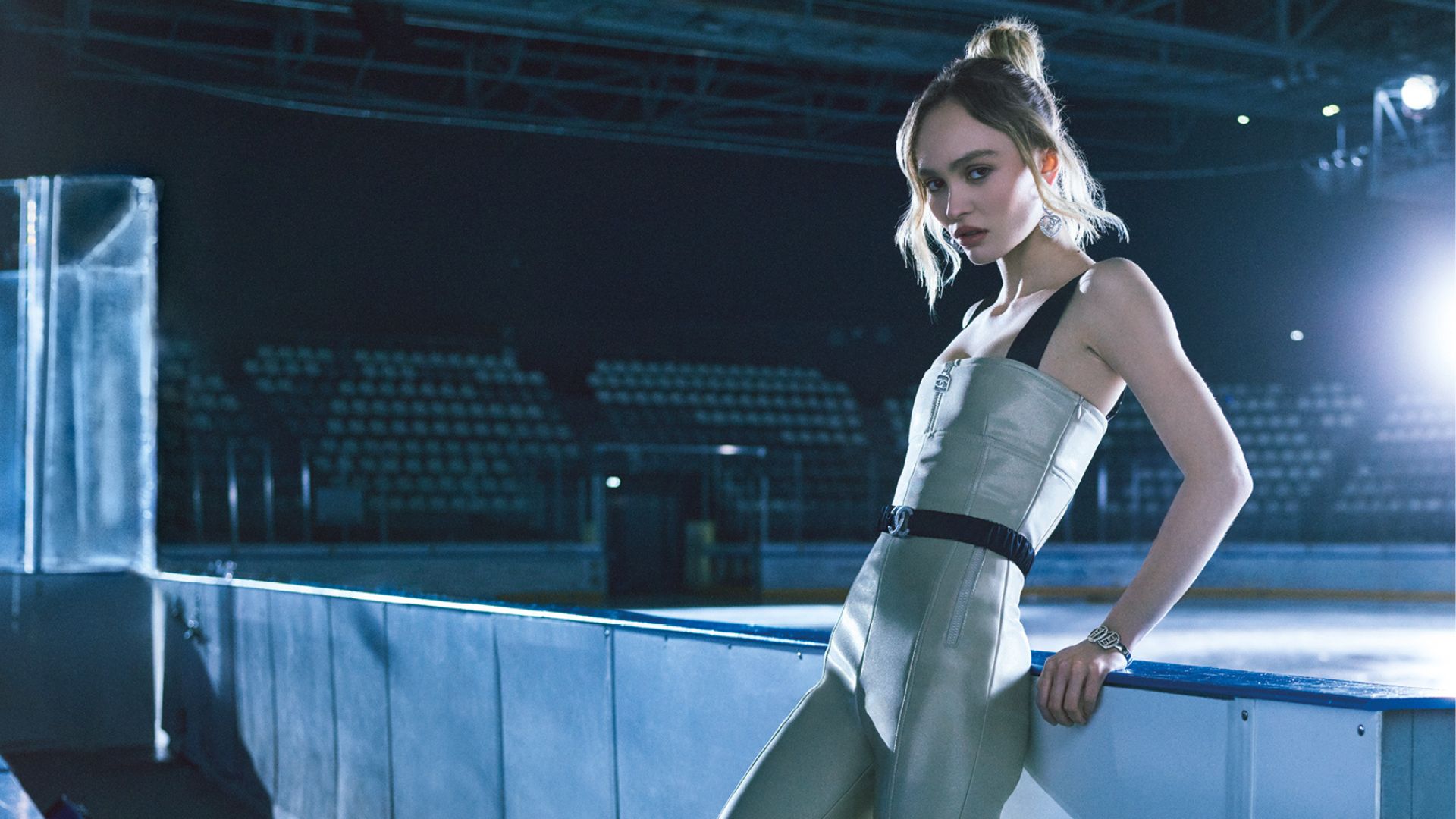 Lily-Rose Depp Channelled Her Inner ‘Ice Princess’ In Chanel’s New Winter Sport Line