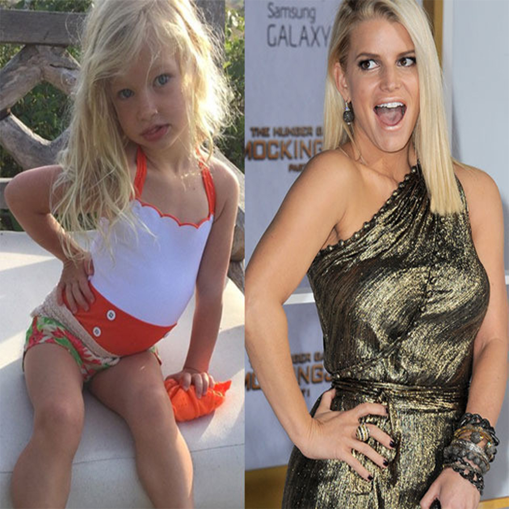 Jessica Simpson and daughter Maxwell Drew had similar traits from very early on.