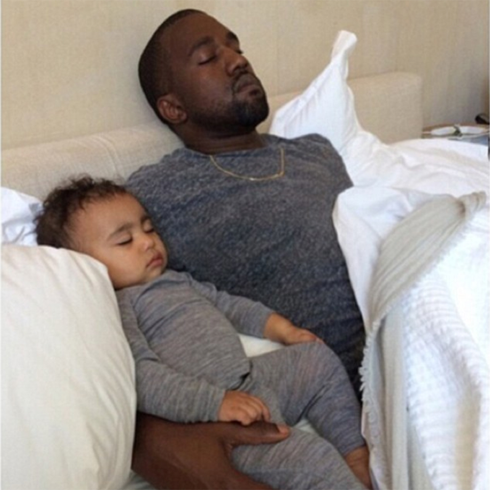 Kanye West's daughter, North West, has looked like him since she was born.