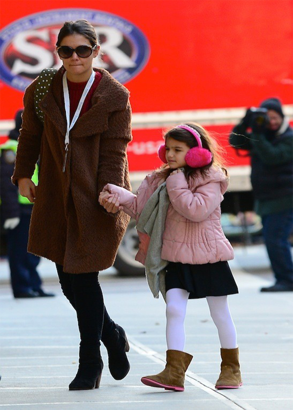 Katie Holmes and Suri Cruise when she was a kid.