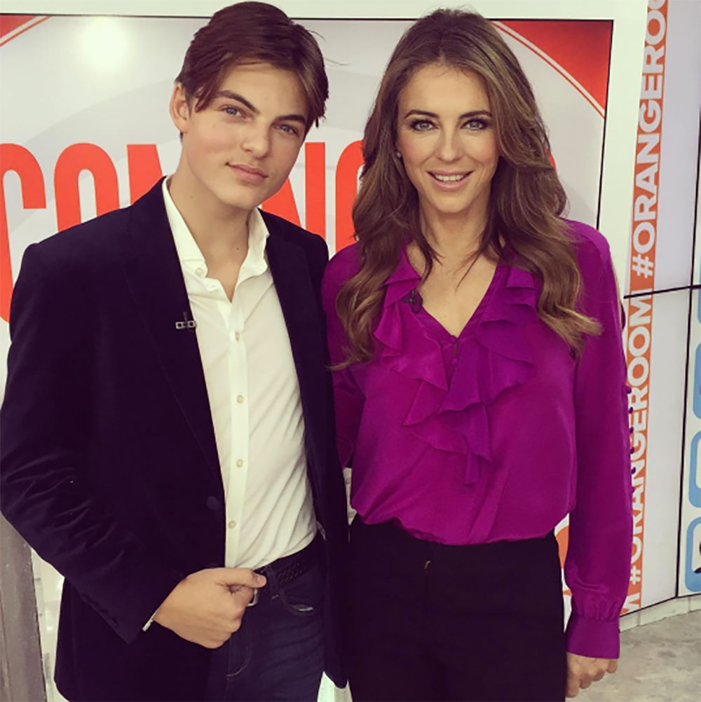 Liz Hurley's son, Damian Hurley shares her looks and has followed in her footsteps, with a career in showbiz.