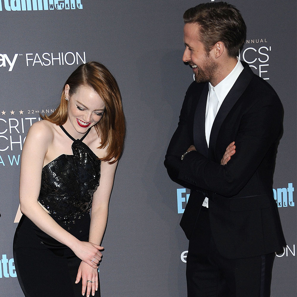 Emma Stone and Ryan Gosling at the Critics Choice Awards