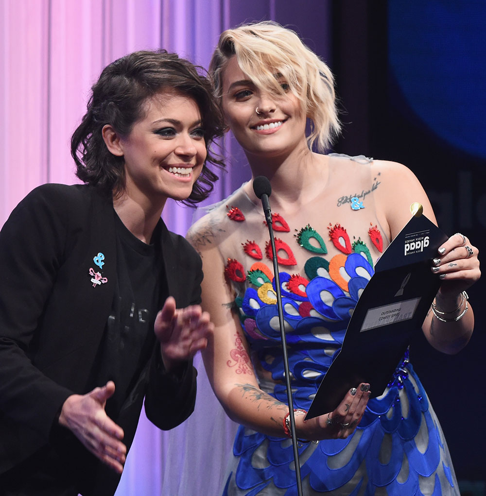 Paris Jackson Naked Dress At GLAAD Media Awards