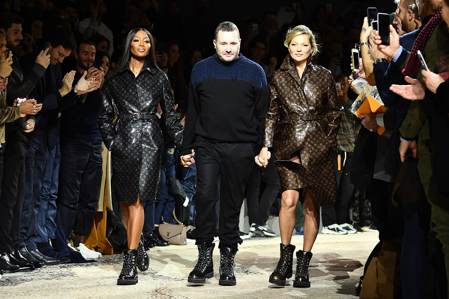 naomi campbell kim jones kate moss louis vuitton menswear show