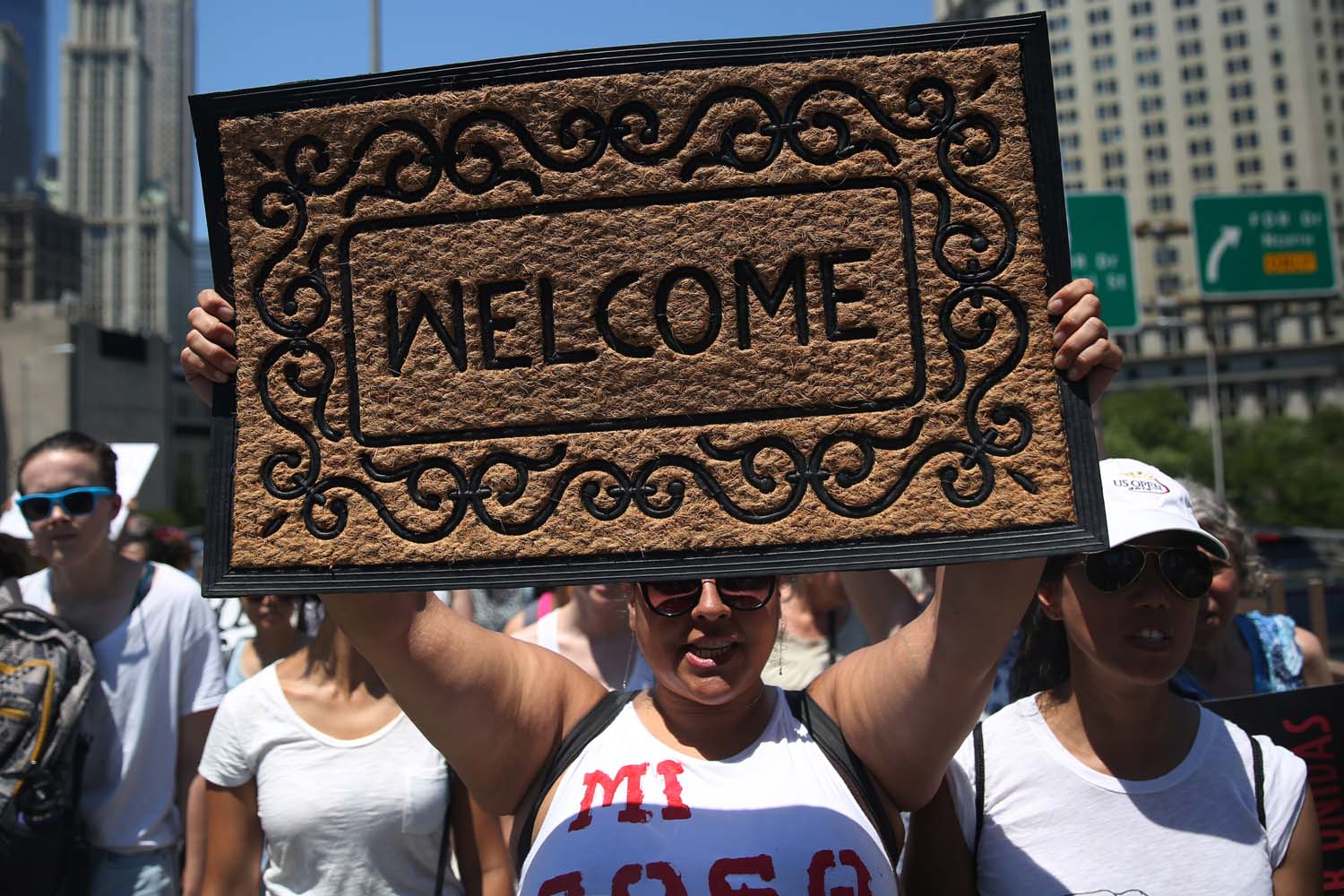 #FamiliesBelongTogether marches in US