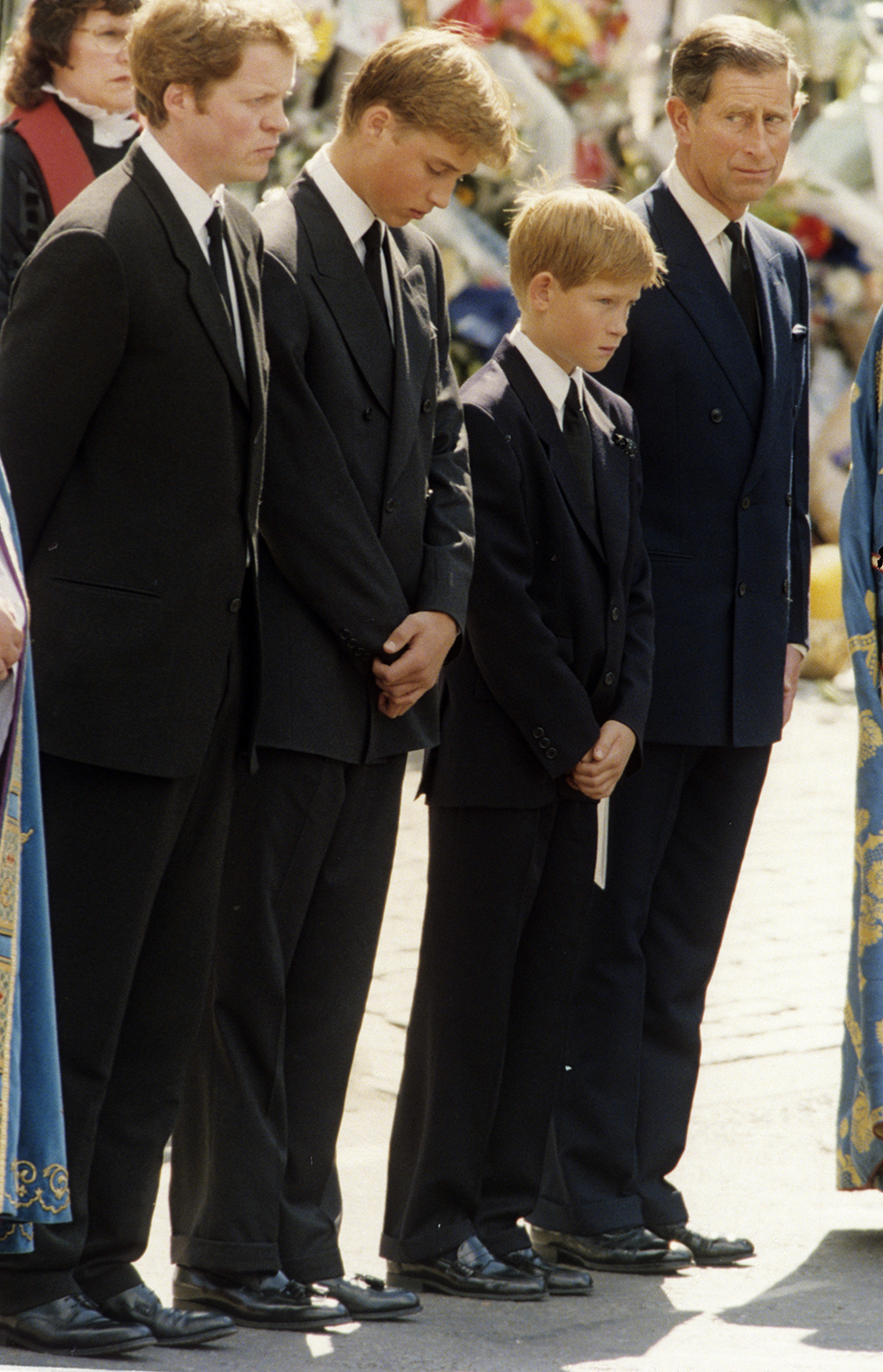 prince William, Price Harry and prince Charles