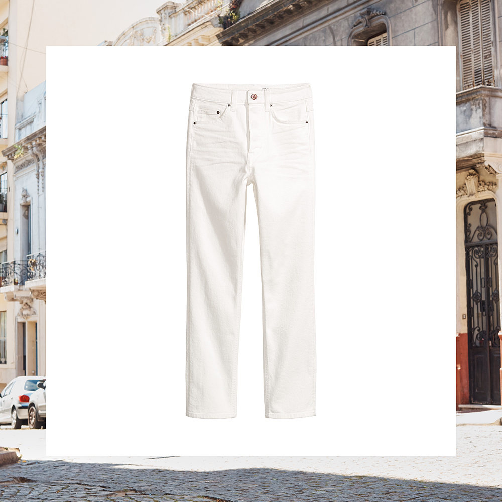 H&M white jeans
