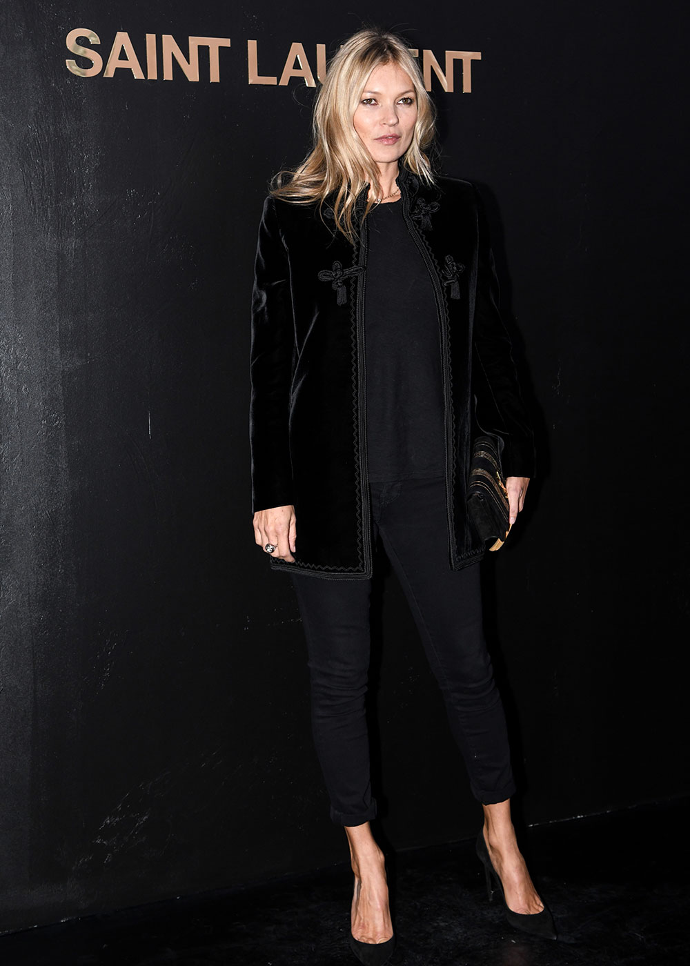 Kate Moss at Saint Laurent Paris Fashion Week