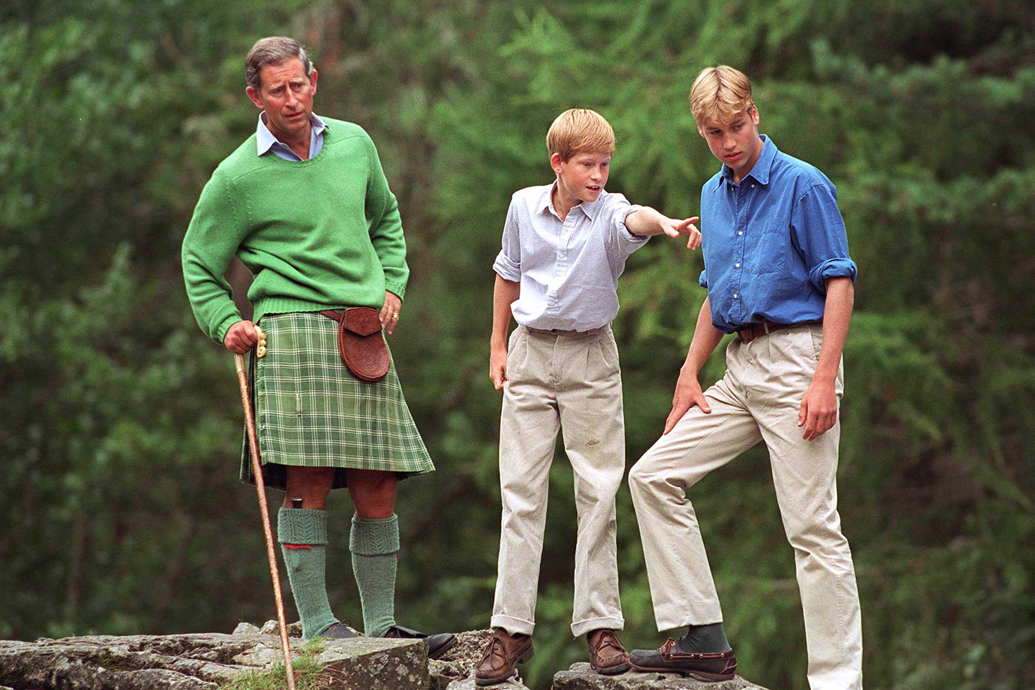 prince charles william harry childhood holidays