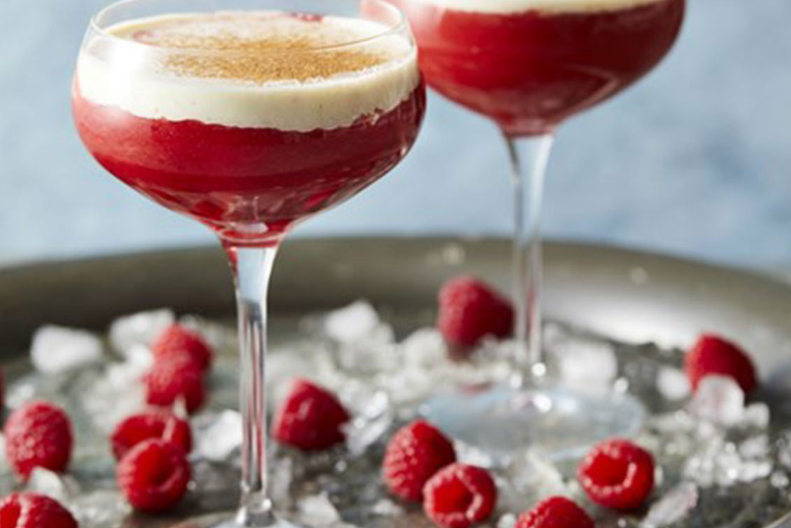 Raspberry, Vodka & Apple Crumble Cocktail