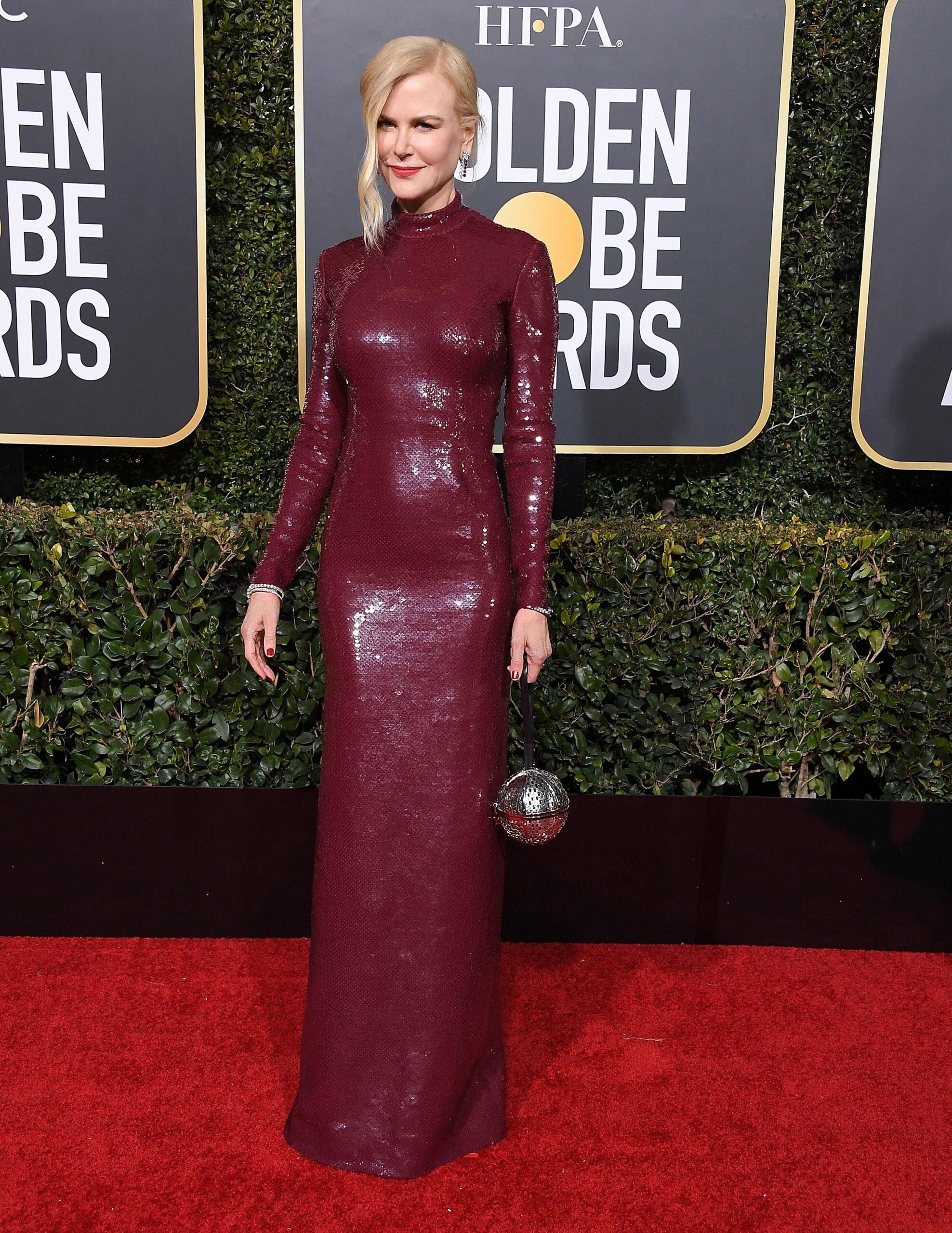 At the 2019 Golden Globes in Michael Kors