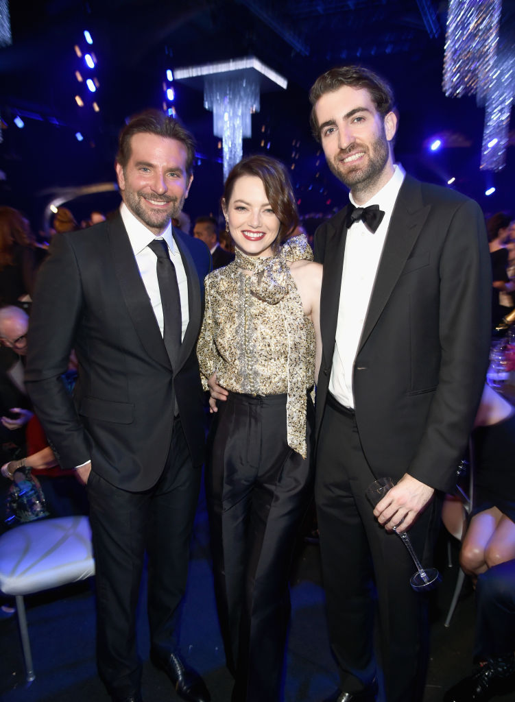 Bradley Cooper, Emma Stone, and Dave McCary during the 25th Annual Screen Actors Guild Awards