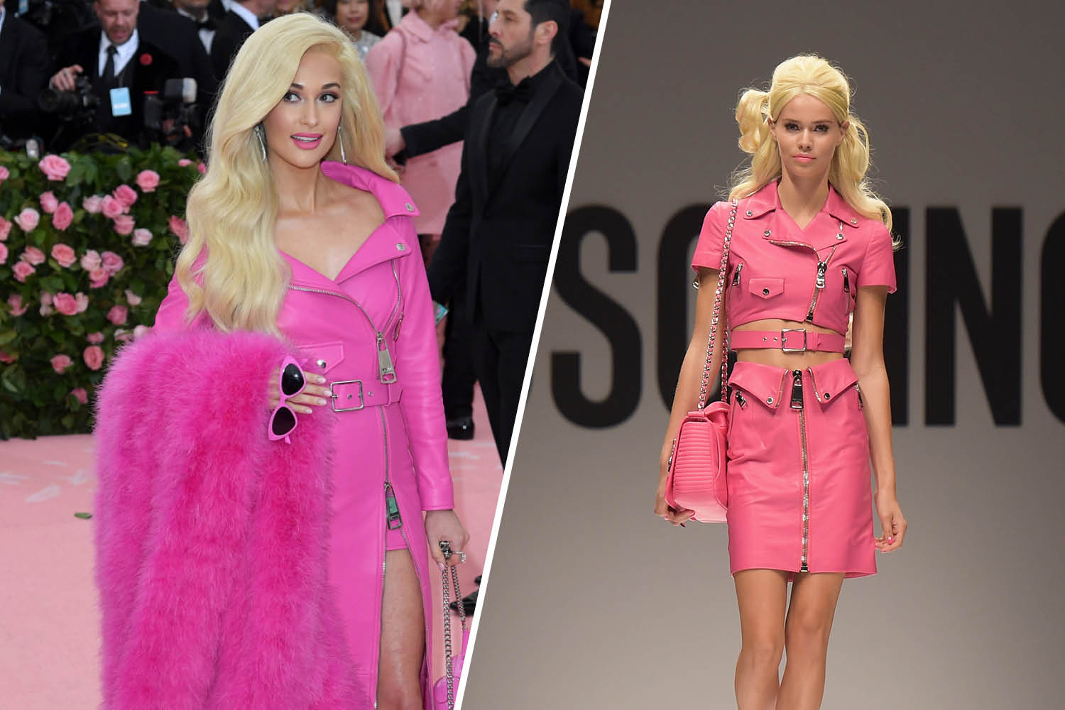 Kacey Musgraves at the 2019 Met Gala and Moschino Spring RTW 2015