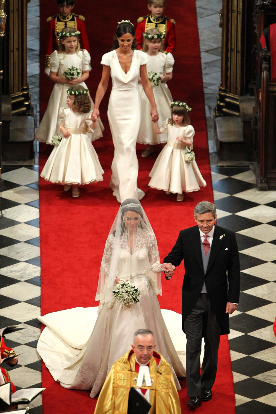 Kate Middleton Walks Down the Aisle