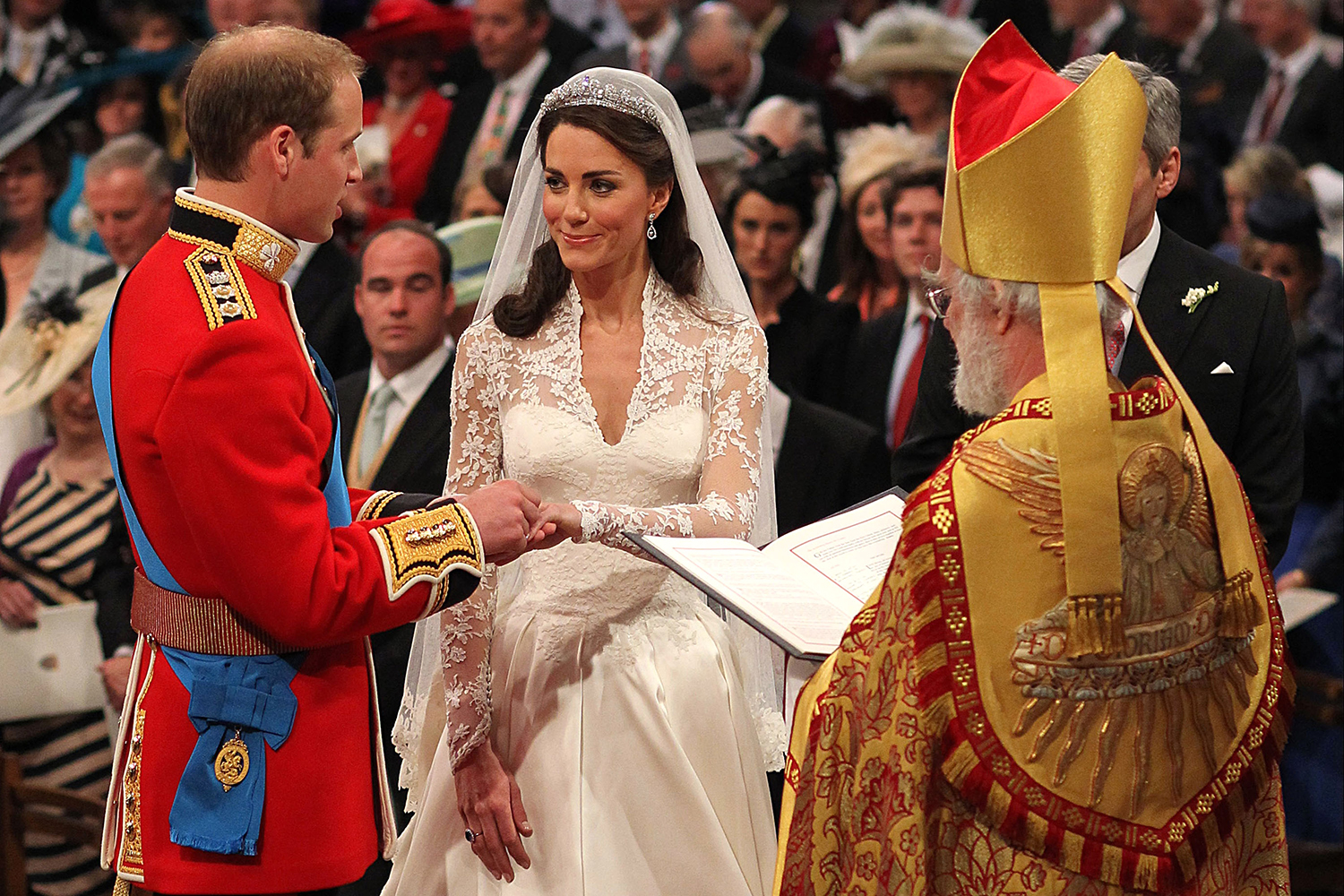 Kate and William Exchanging rings