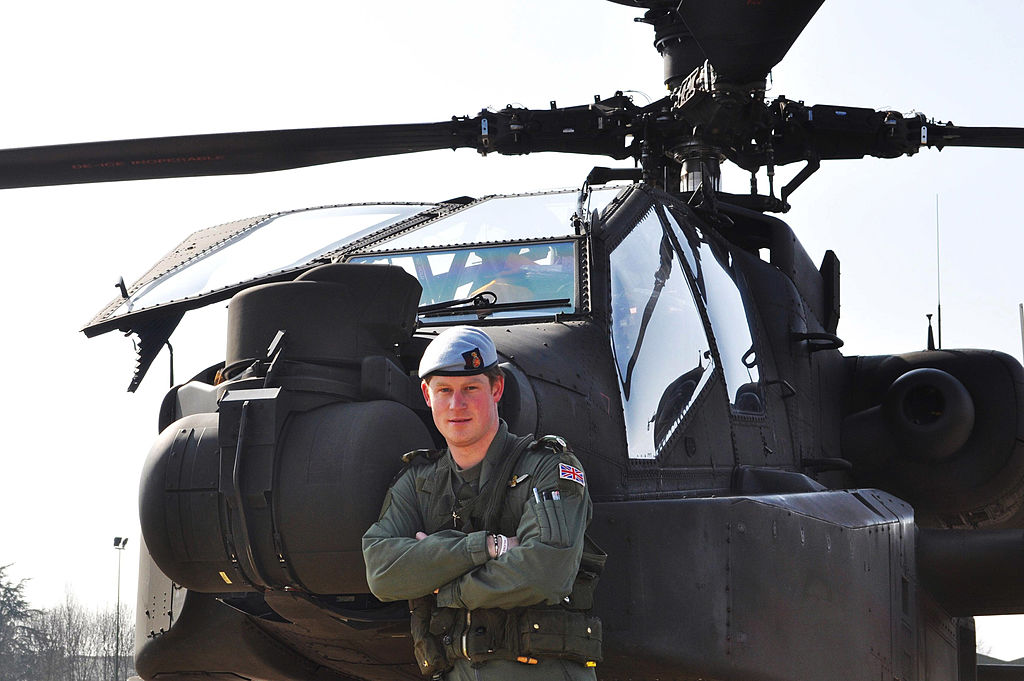 Prince Harry serving in the military