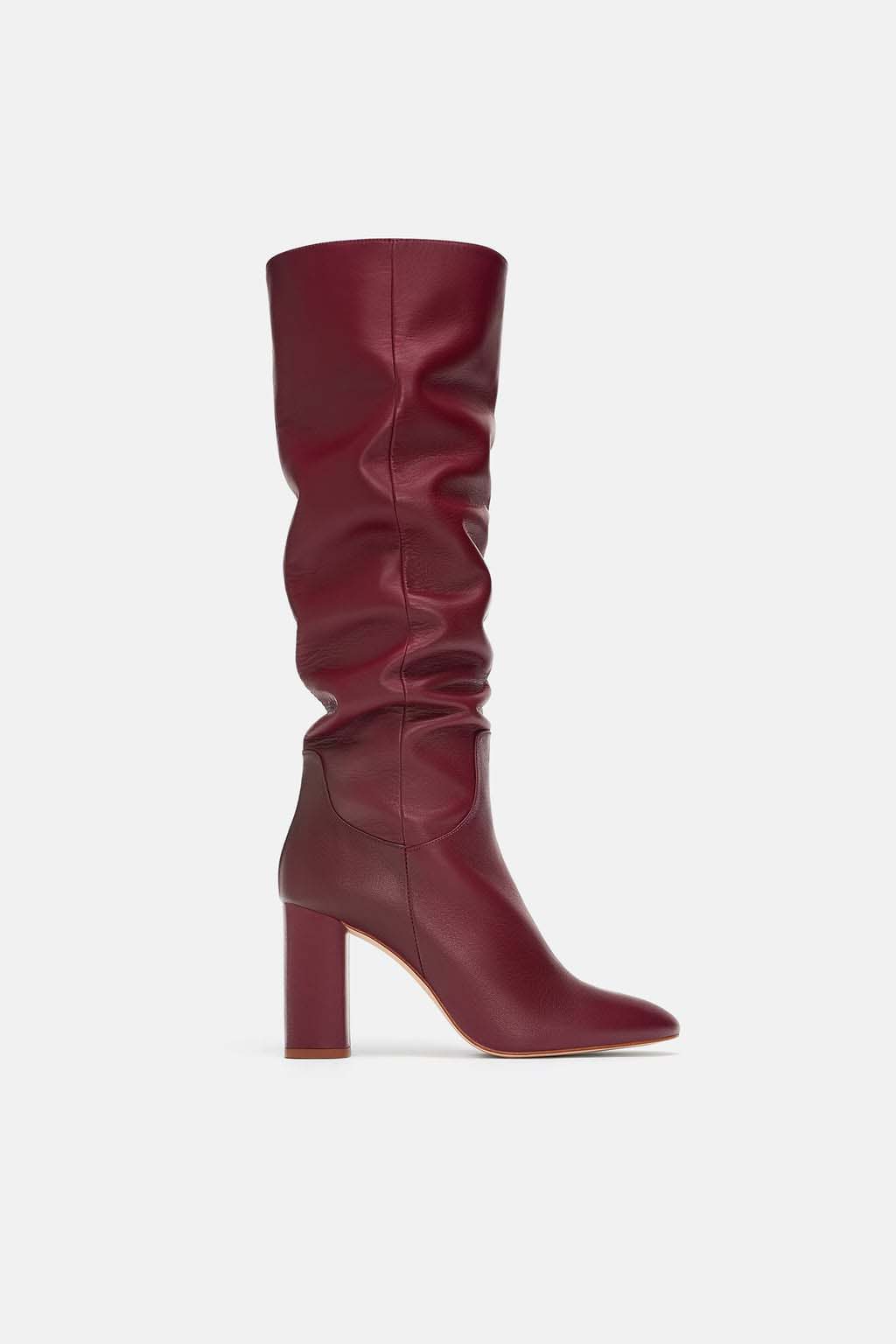 Zara red boots