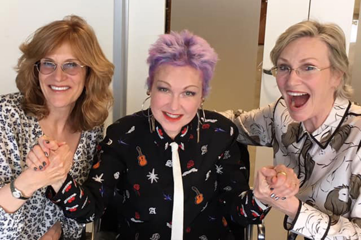 Carol Leifer, Cyndi Lauper and Jane Lynch