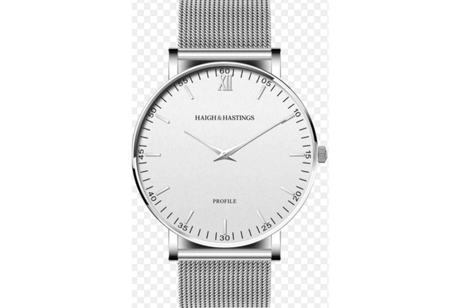 Haigh & Hastings Profile Silver Watch