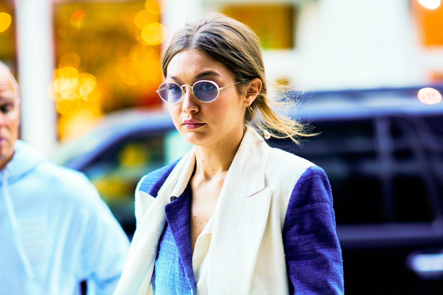 Gigi Hadid Wore Two Tie-Dye Suits In One Day