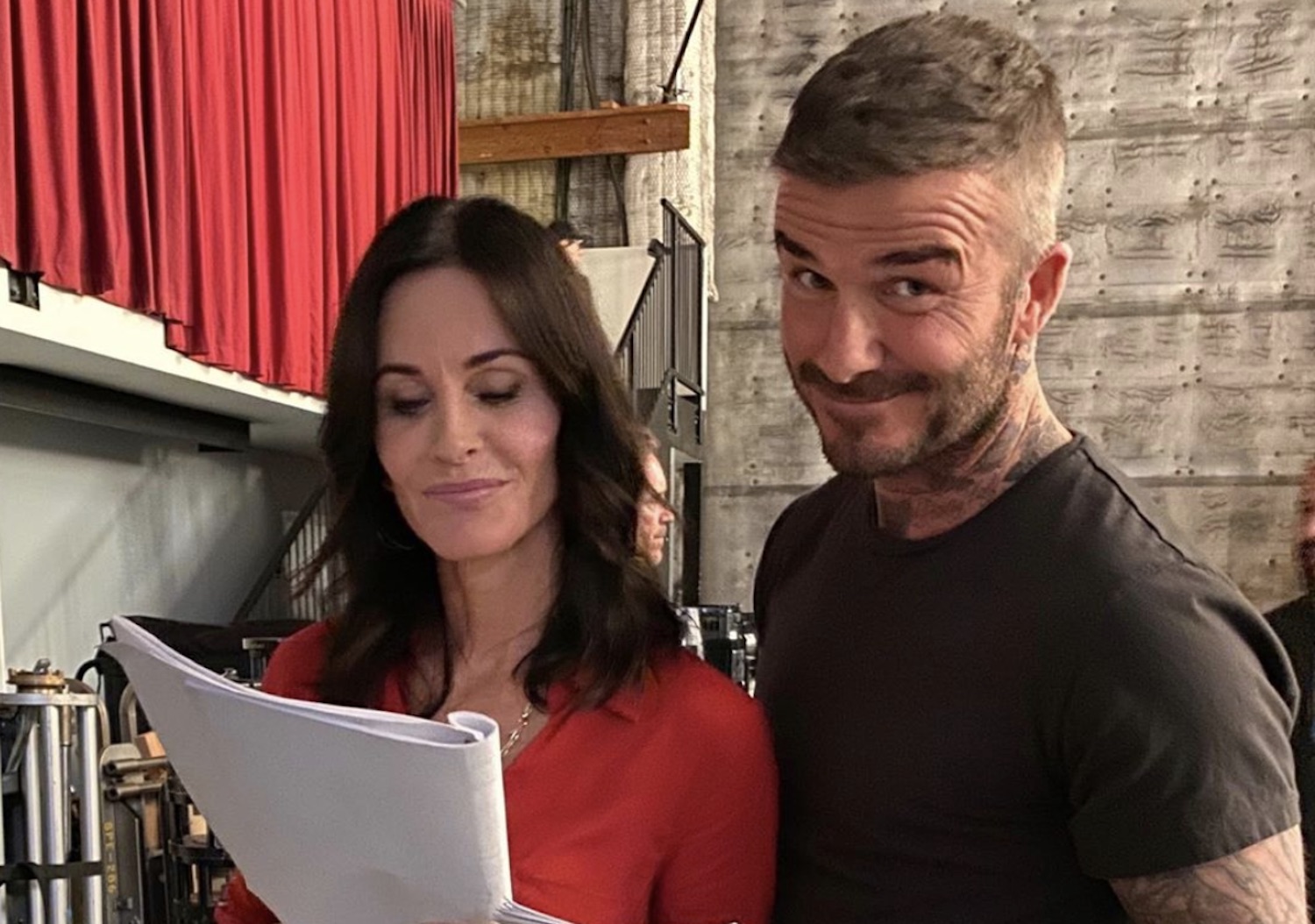 Courteney Cox Casually Posted A Photo With David Beckham… In A Hot Tub