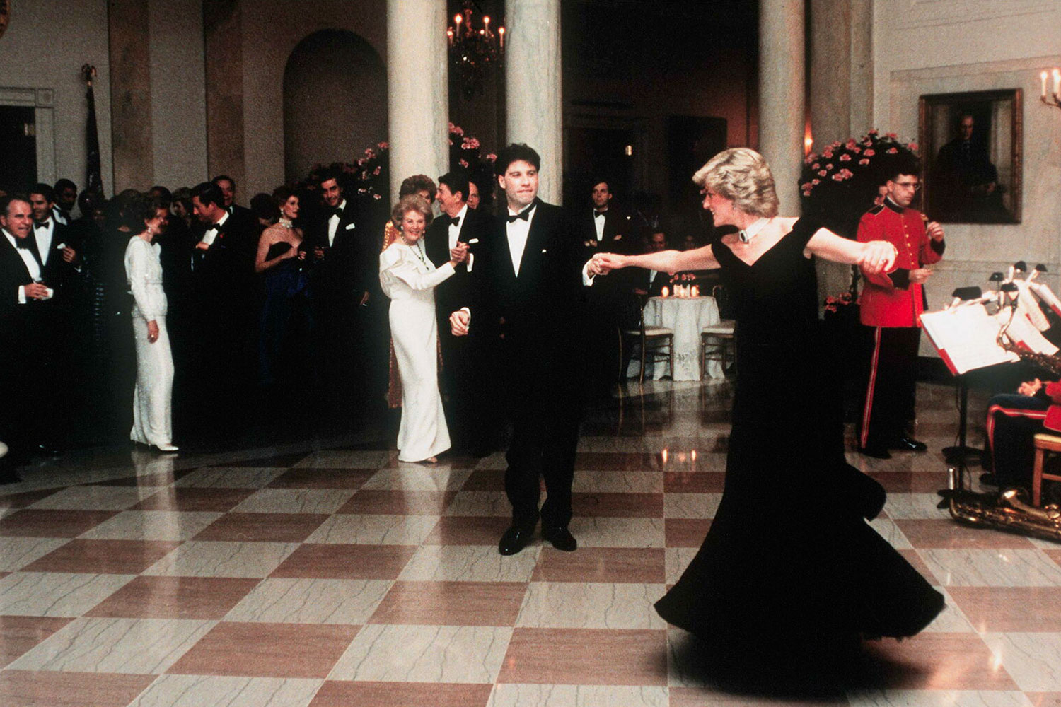 Princess Diana And John Travolta, White House, 1985