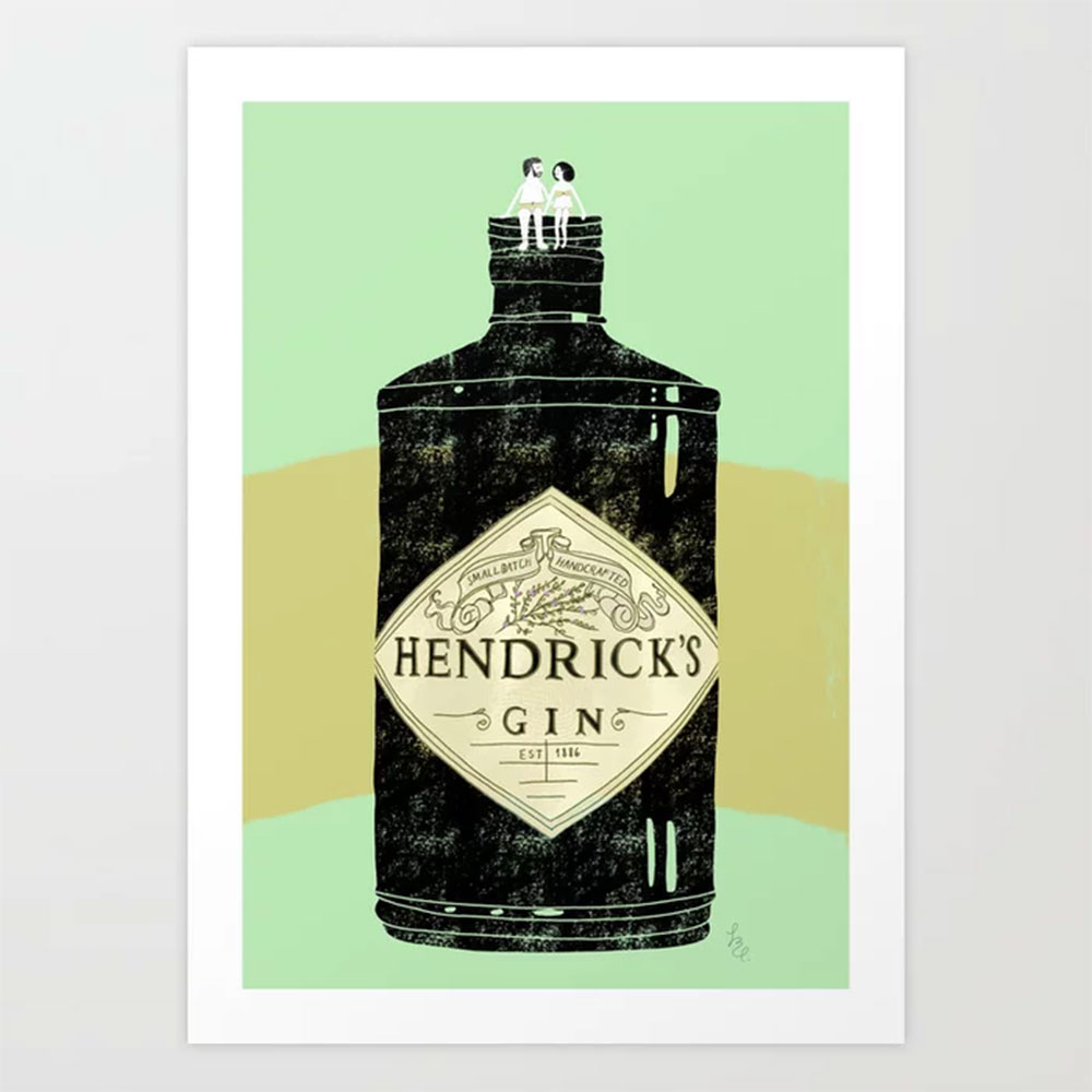 Gin Tonic For Two Art Print, $27.94; available at society6.com