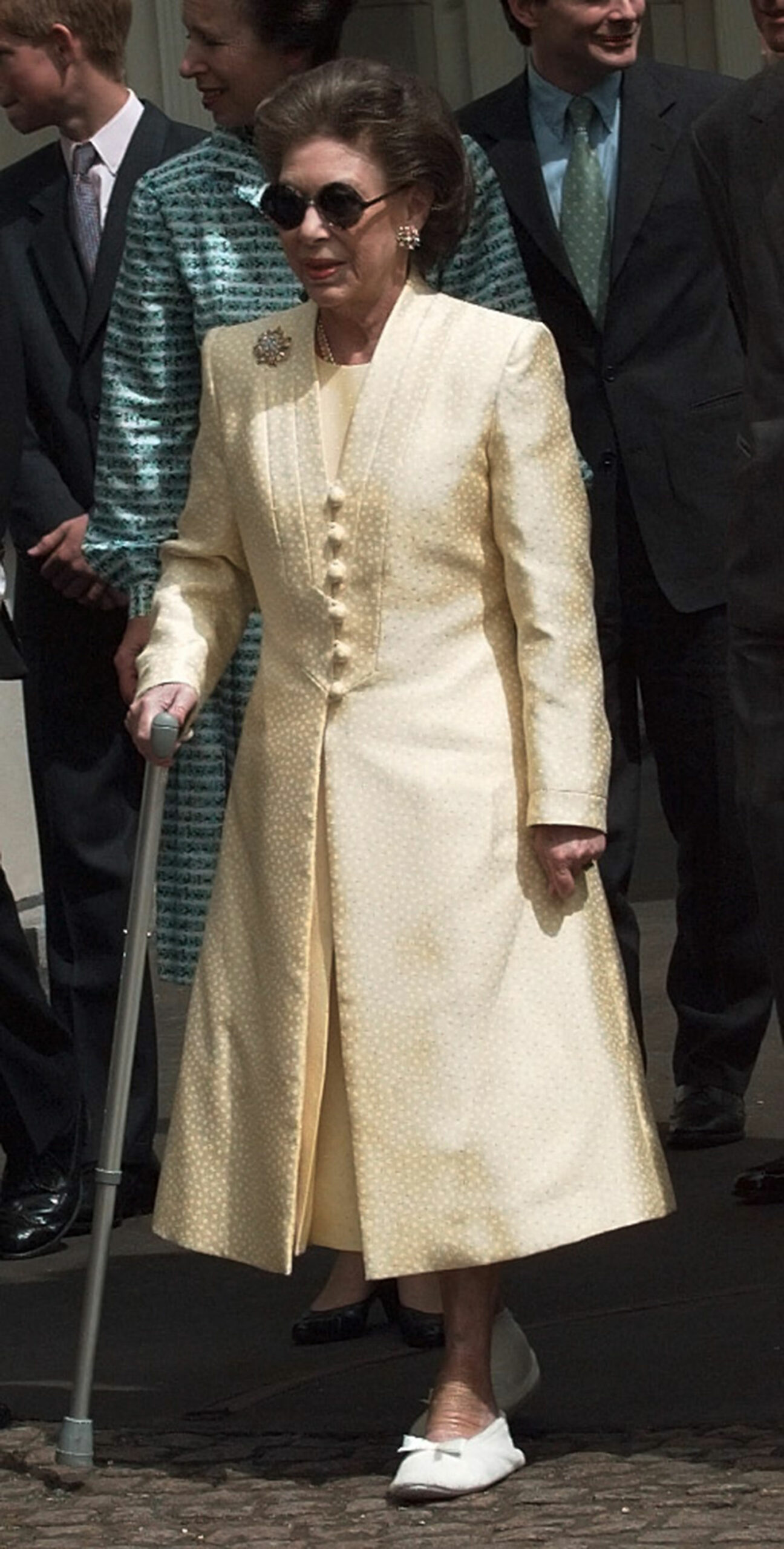 Princess Margaret at St James' Palace at an event to mark the Queen Mother's 99th birthday, London, September 4, 1999