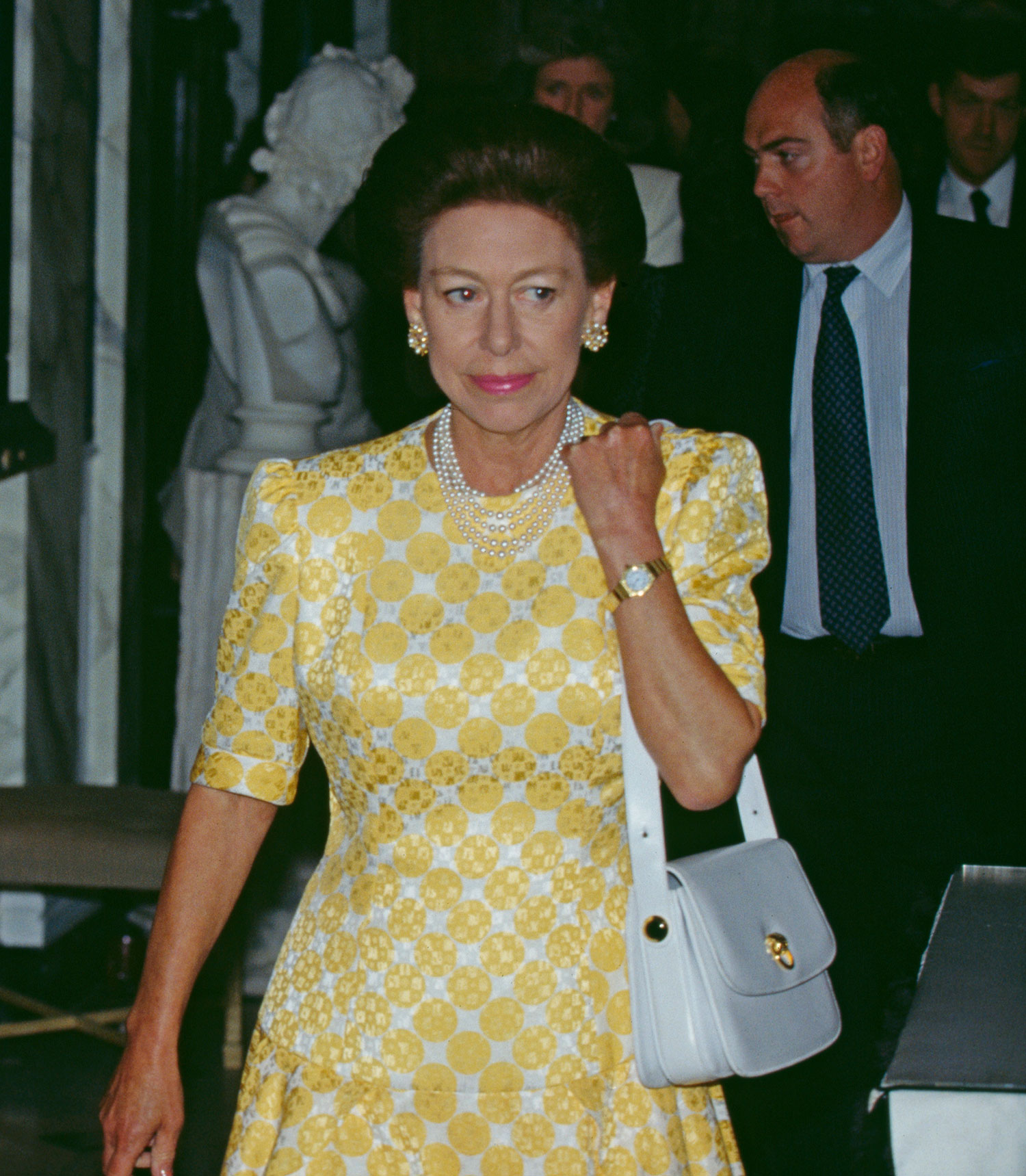 Princess Margaret during an official visit by Nelson Mandela in London, July 4, 1990