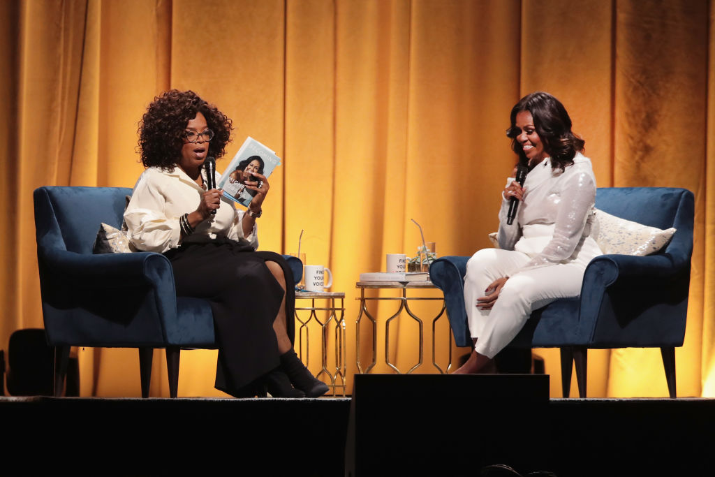 michelle obama oprah book launch