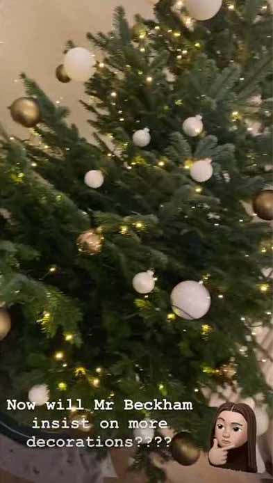 victoria beckham christmas tree