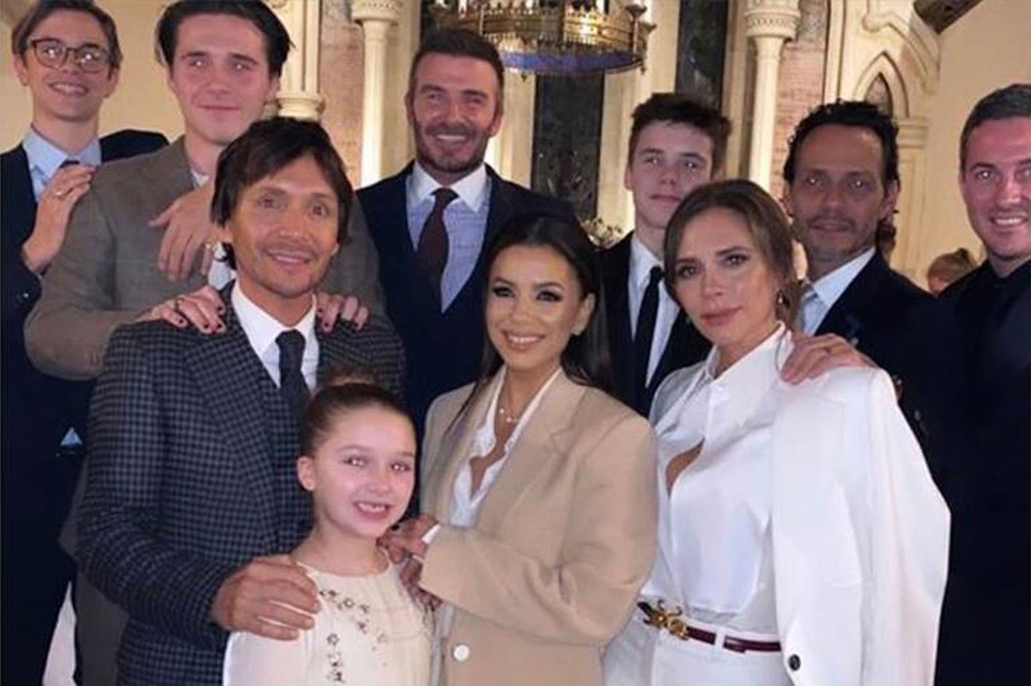 Victoria and David Beckham Celebrate Cruz and Harper’s Baptism