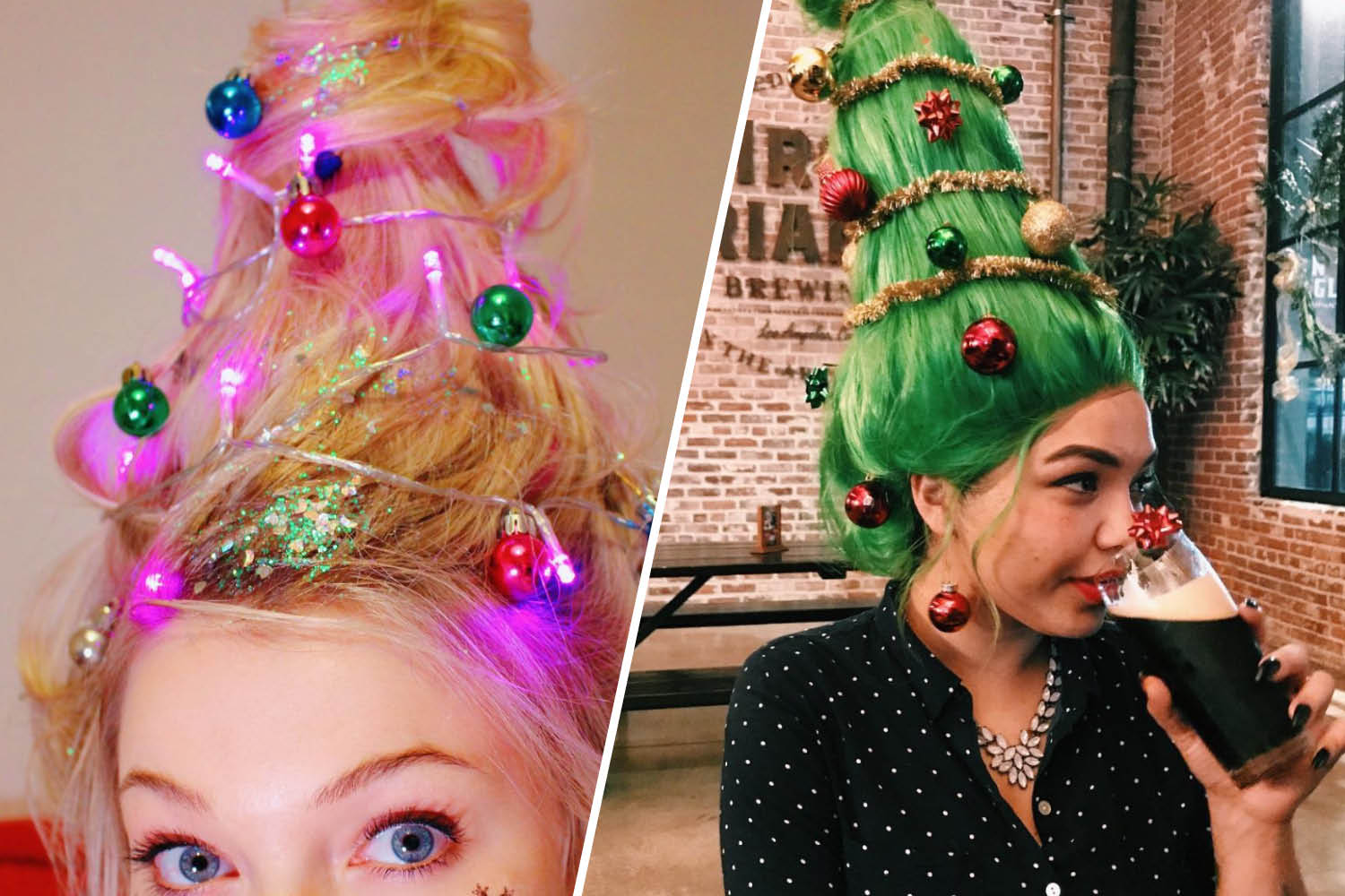 “Christmas Tree Hair” Is Taking Over Instagram