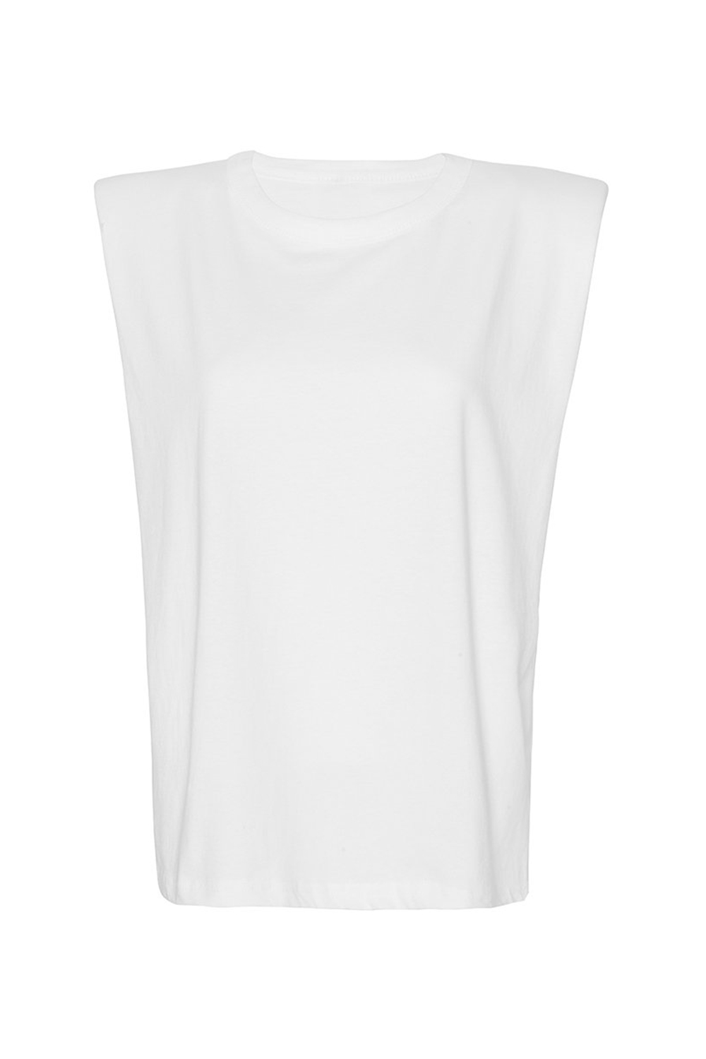 Frankie Shop Eva Padded Shoulder Tshirt