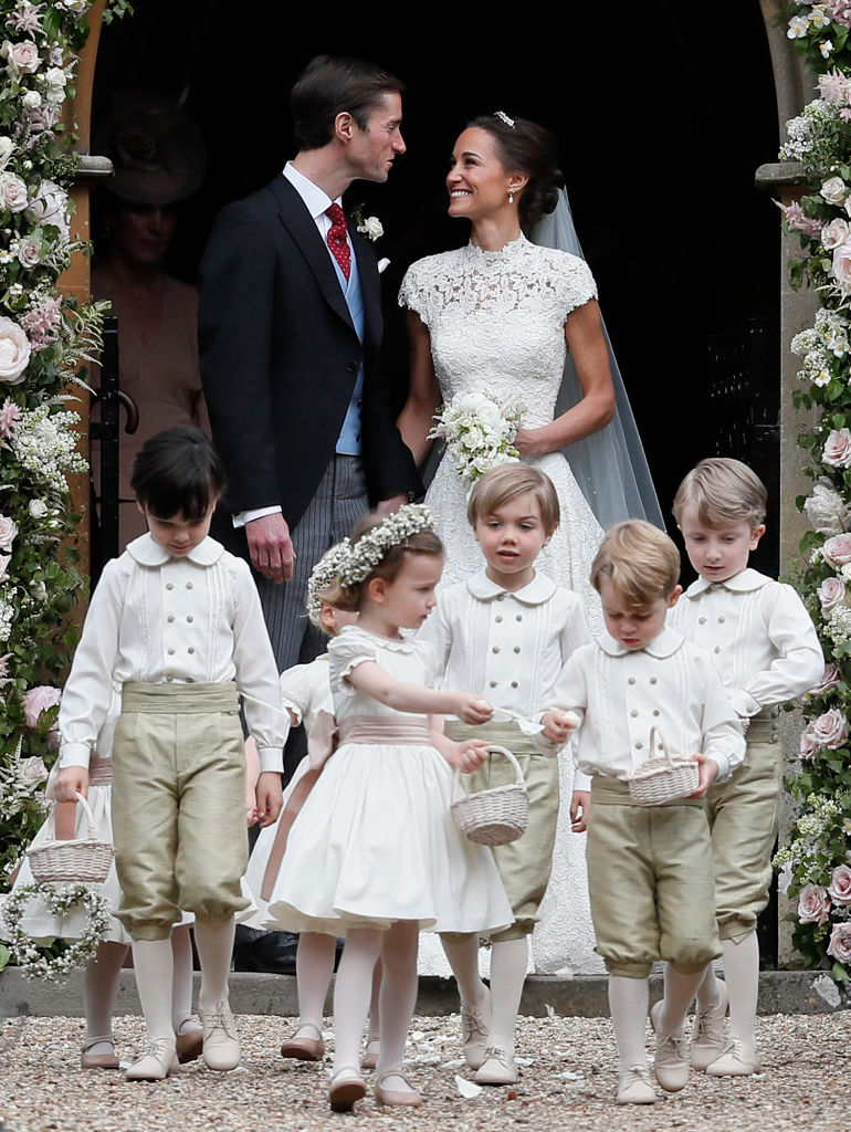 Bridesmaids at the wedding of Pippa Middleton