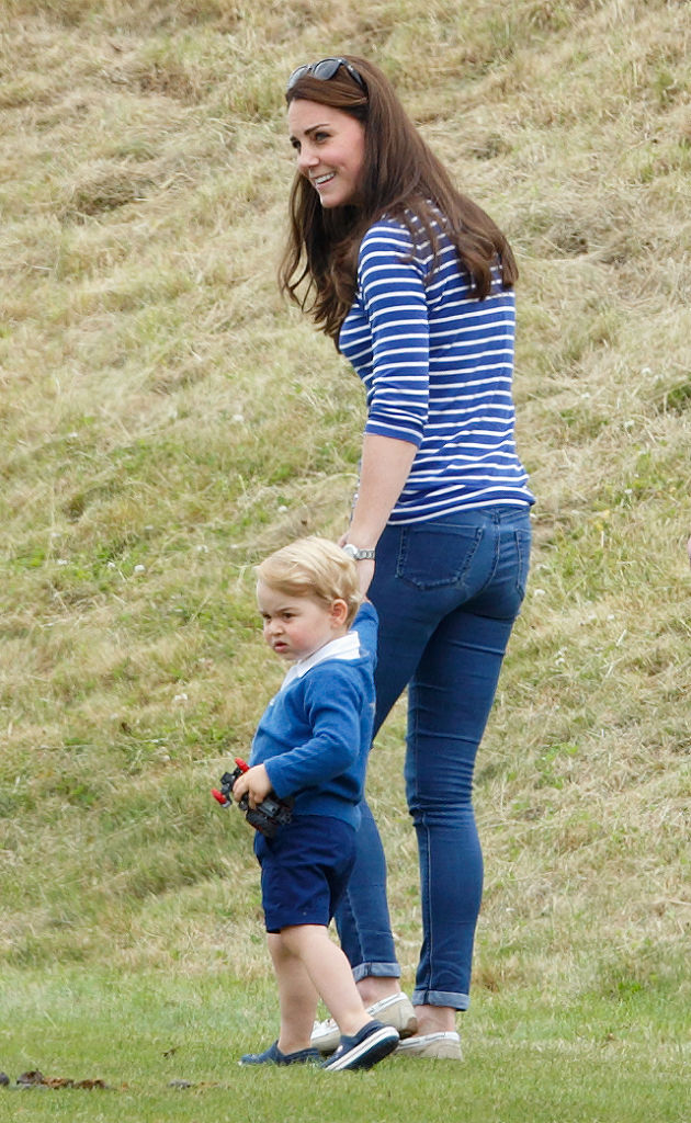 Kate Middleton in blue jeans.
