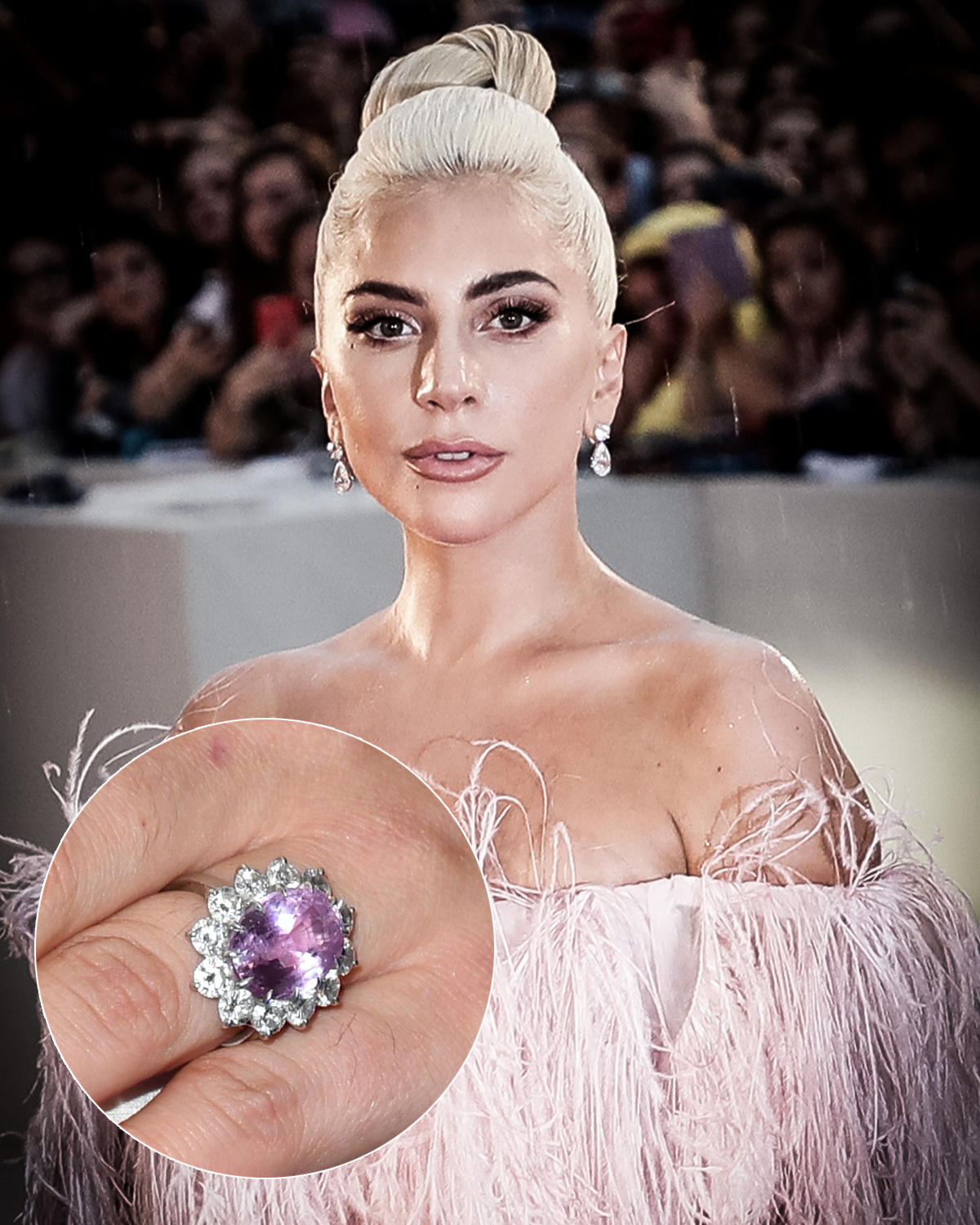 Lady Gaga engagement ring.