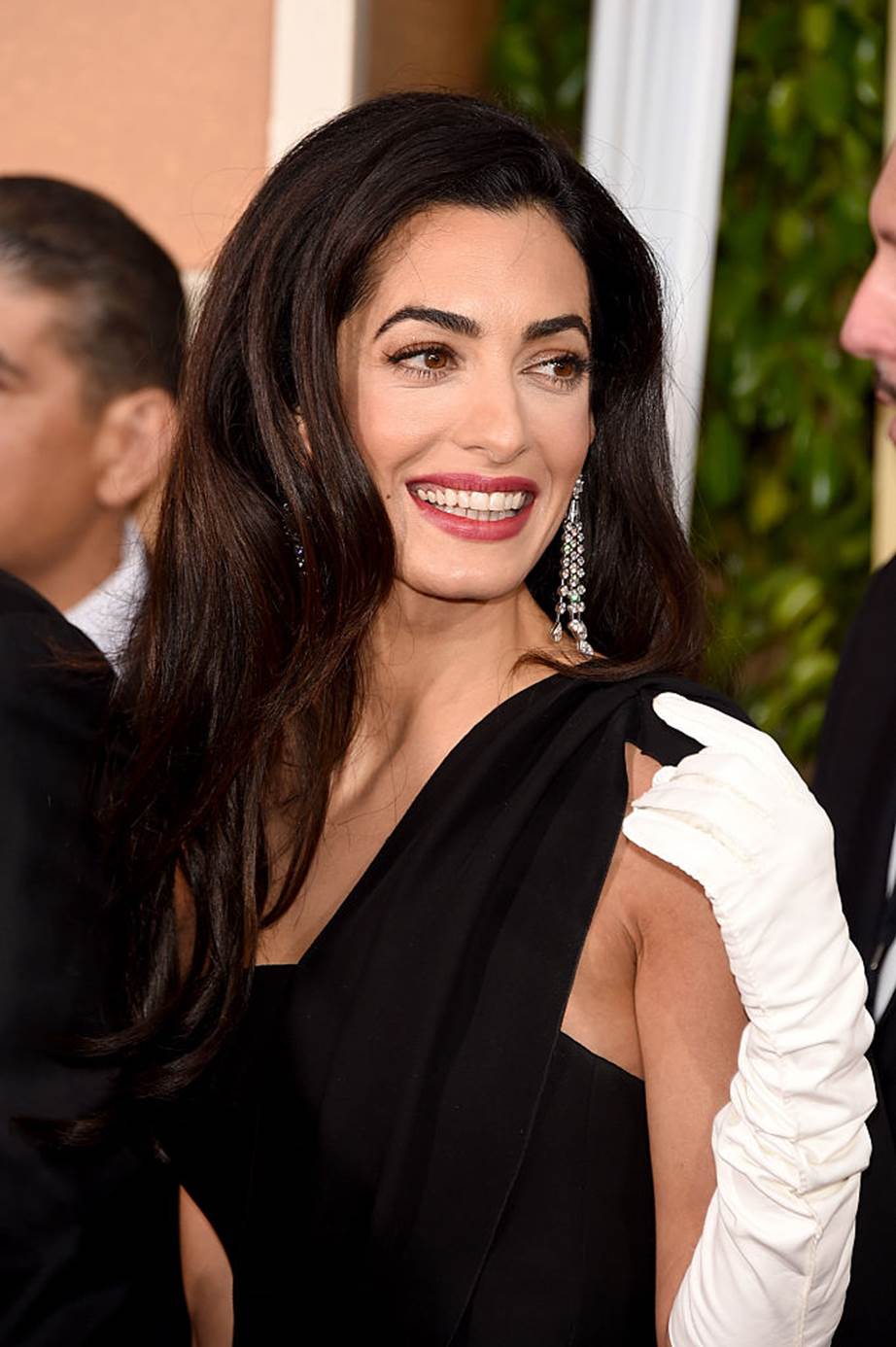 Amal pictured in January  at the 72nd Annual Golden Globe Awards.