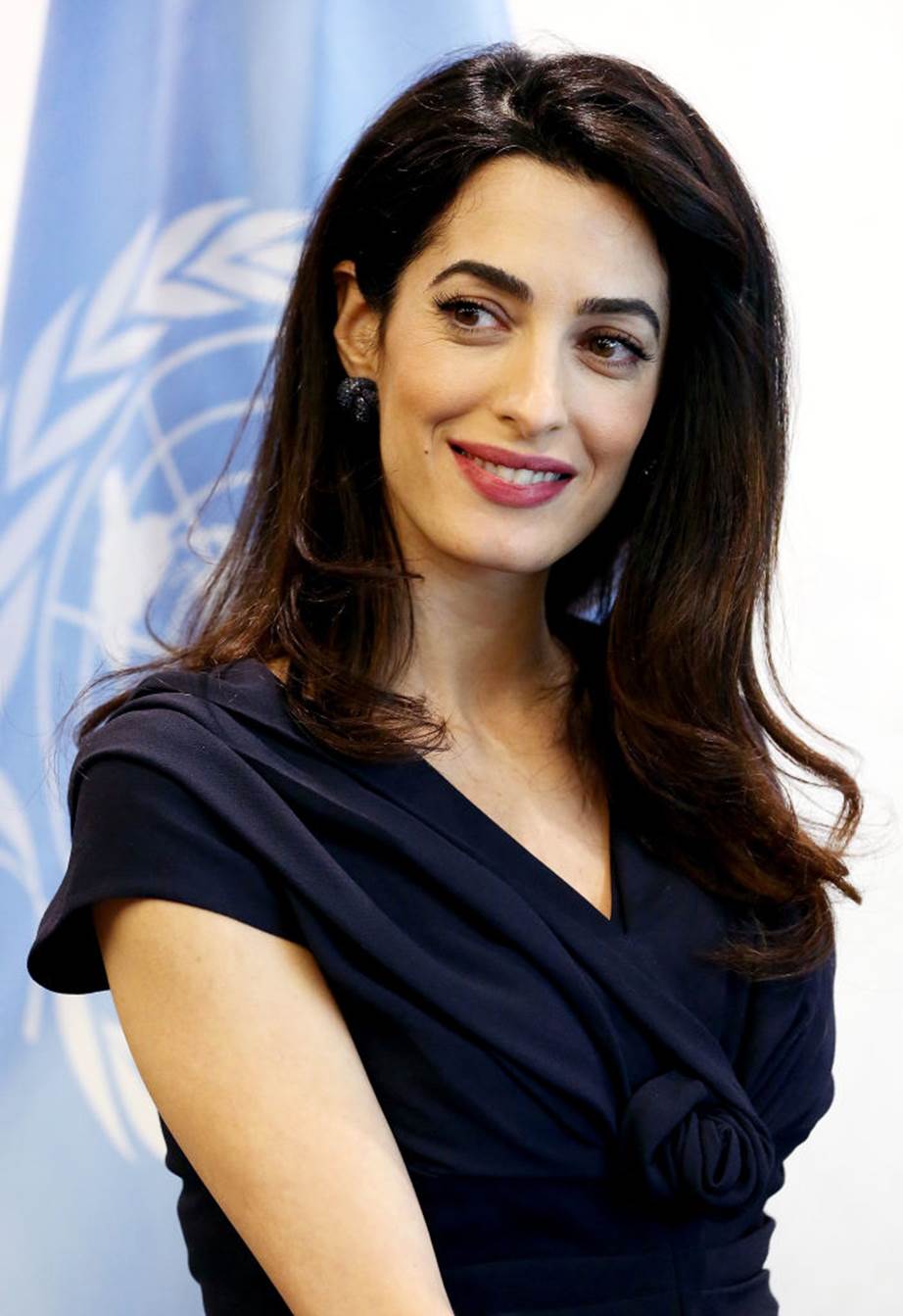 Amal Clooney pictured in March 2017 at the United Nations.