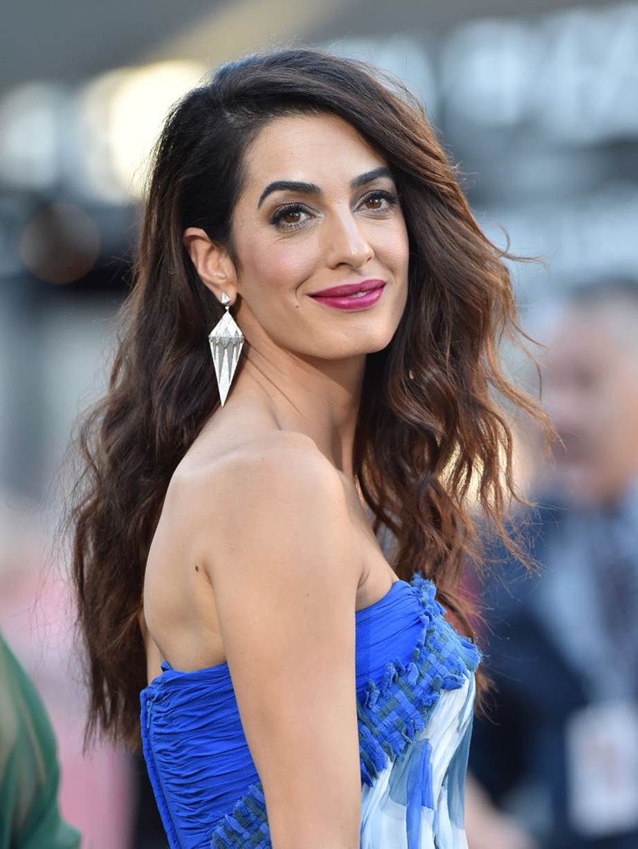 Amal pictured in October 2017 at the Suburbicon premiere.