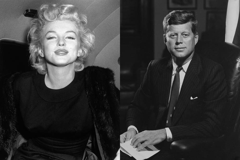 Marilyn Monroe and John F. Kennedy