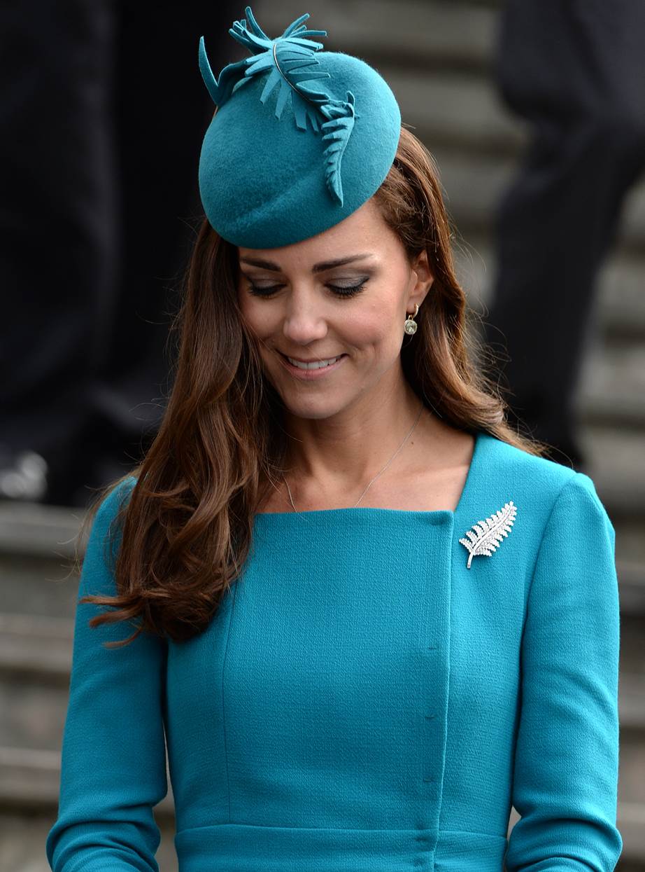 Kate Middleton wearing blue