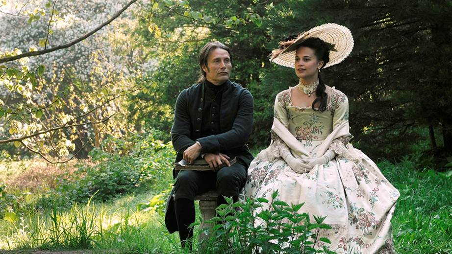 Although not a huge budget film, 2012's A Royal Affair had its fair share of gorgeous costume moments, especially for Alicia Vikander's Caroline Mathilde.